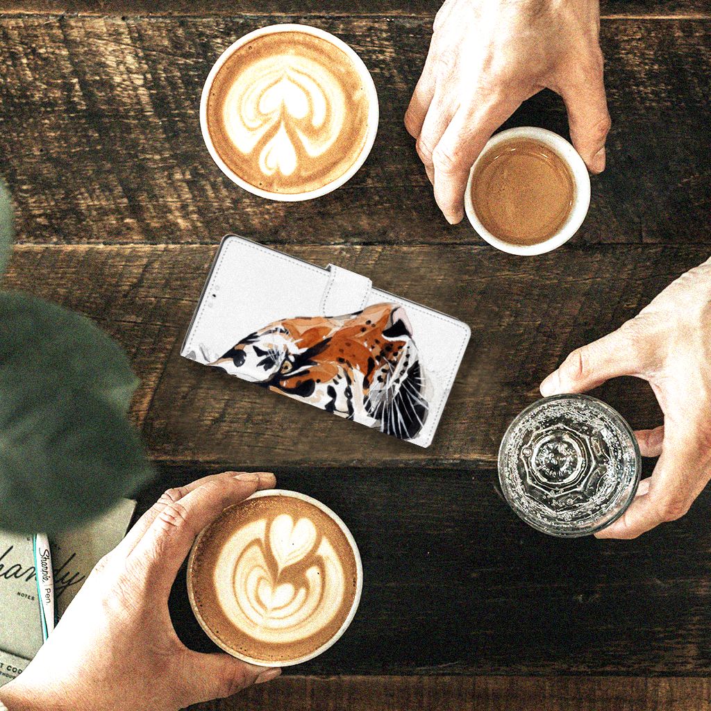 Hoesje Samsung Galaxy Note 10 Watercolor Tiger