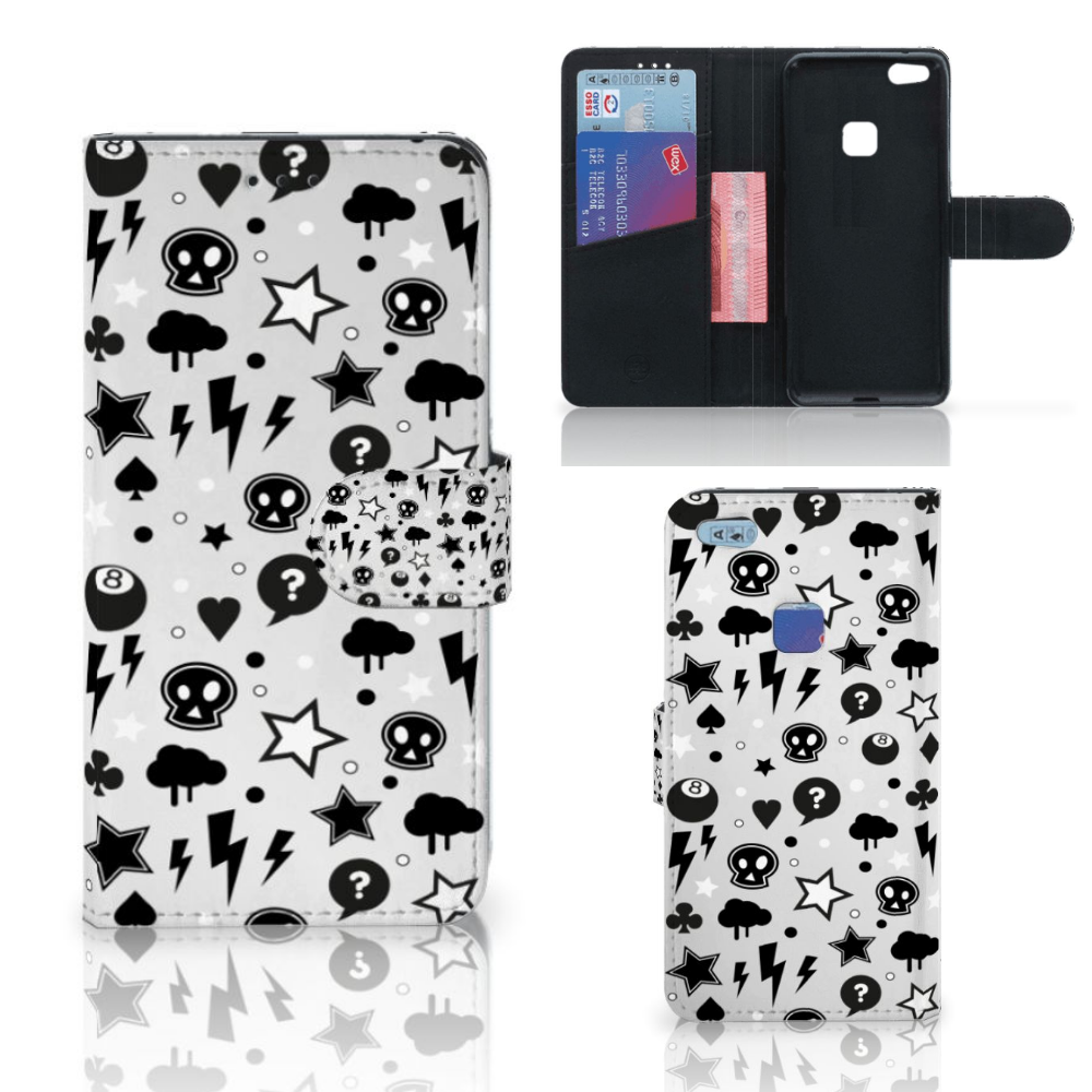 Telefoonhoesje met Naam Huawei P10 Lite Silver Punk