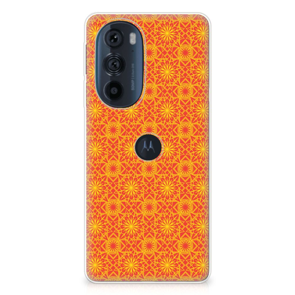 Motorola Edge 30 Pro TPU bumper Batik Oranje B2C Telecom