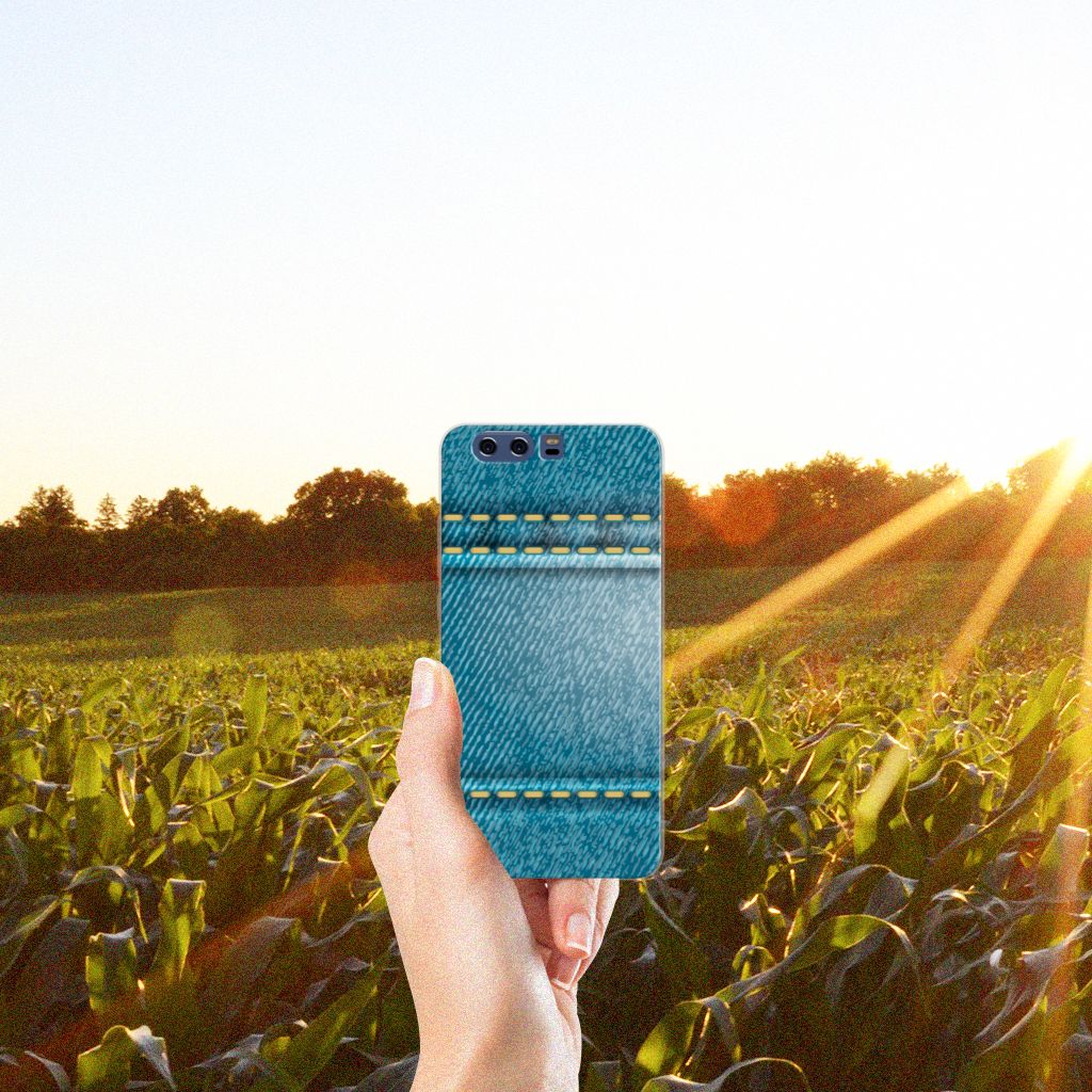 Huawei P10 Plus Silicone Back Cover Jeans