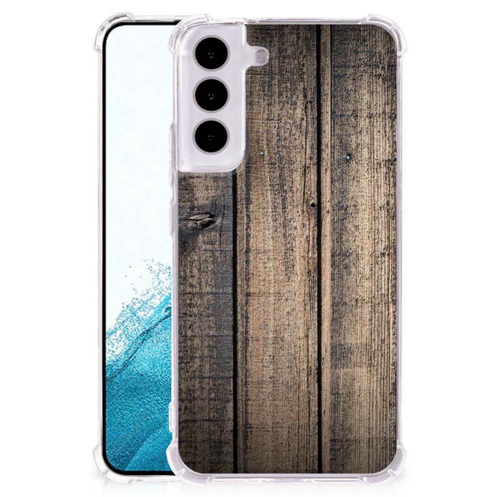 Samsung Galaxy S22 Stevig Telefoonhoesje Steigerhout