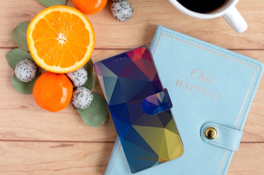 OPPO A91 | Reno3 Book Case Polygon Dark