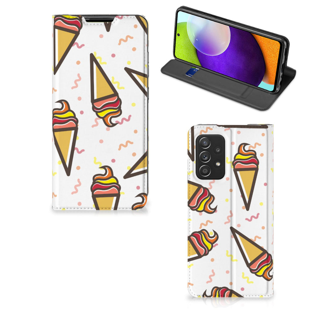 Samsung Galaxy A52 Flip Style Cover Icecream