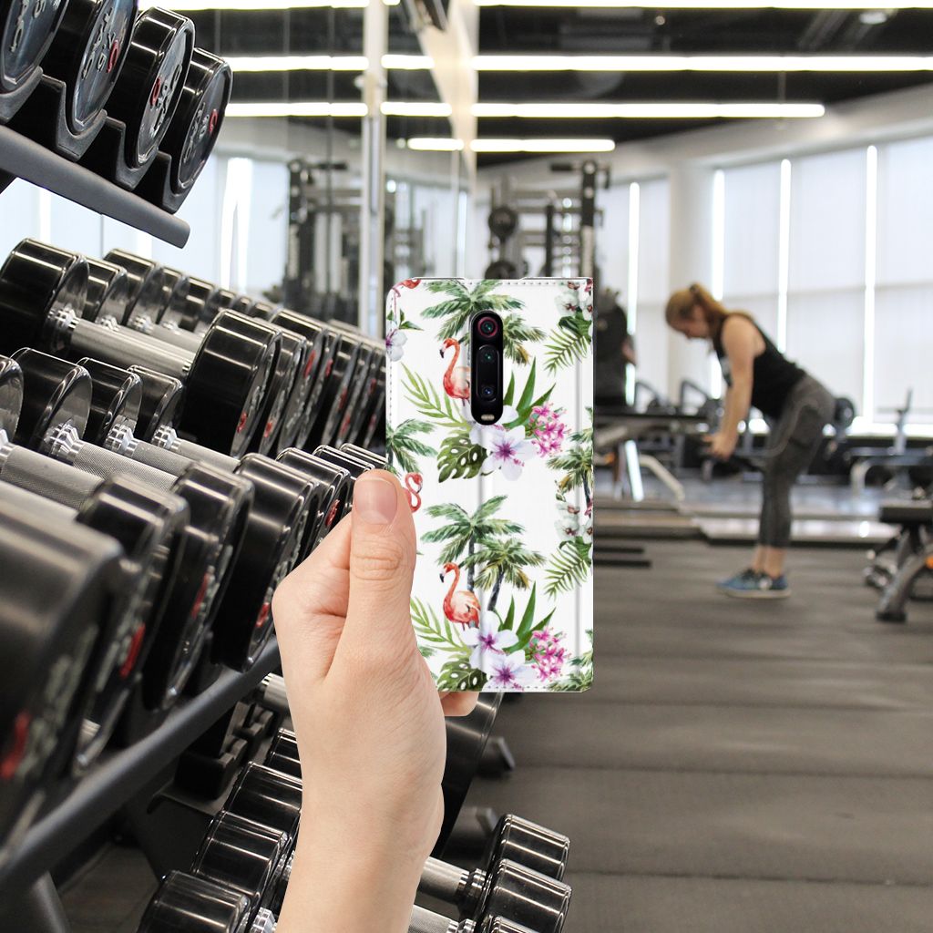 Xiaomi Redmi K20 Pro Hoesje maken Flamingo Palms - B2C Telecom