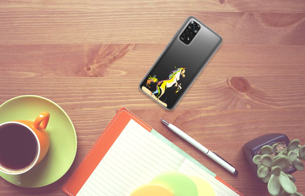 Xiaomi Redmi 10 | Redmi Note 11 4G Telefoonhoesje met Naam Horse Color B2C Telecom
