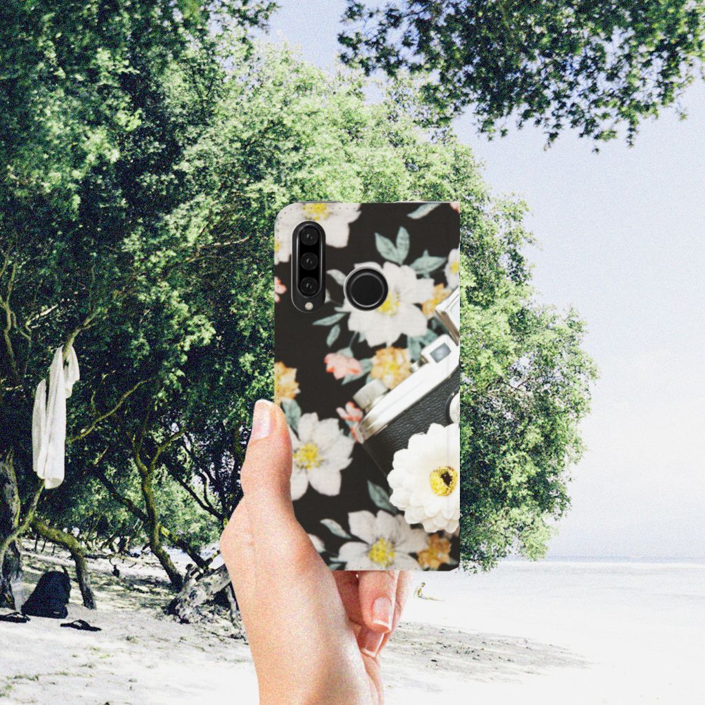 Huawei P30 Lite New Edition Stand Case Vintage Camera