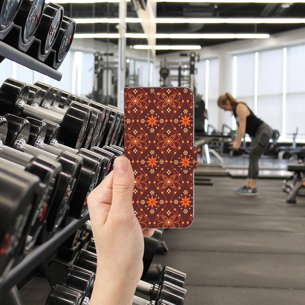 Poco F3 | Xiaomi Mi 11i Telefoon Hoesje Batik Brown