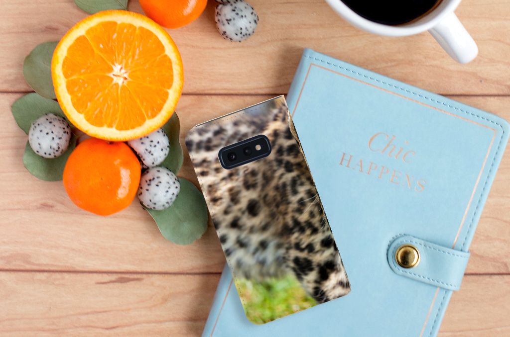Samsung Galaxy S10e Hoesje maken Baby Luipaard