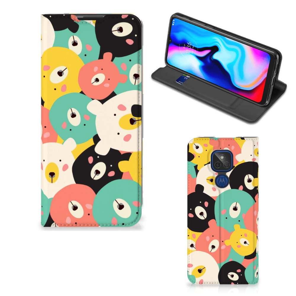 Motorola Moto G9 Play Magnet Case Bears - B2C Telecom