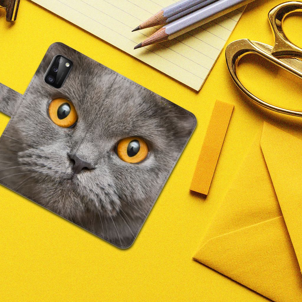 Telefoonhoesje met Pasjes Samsung Galaxy A41 Britse Korthaar