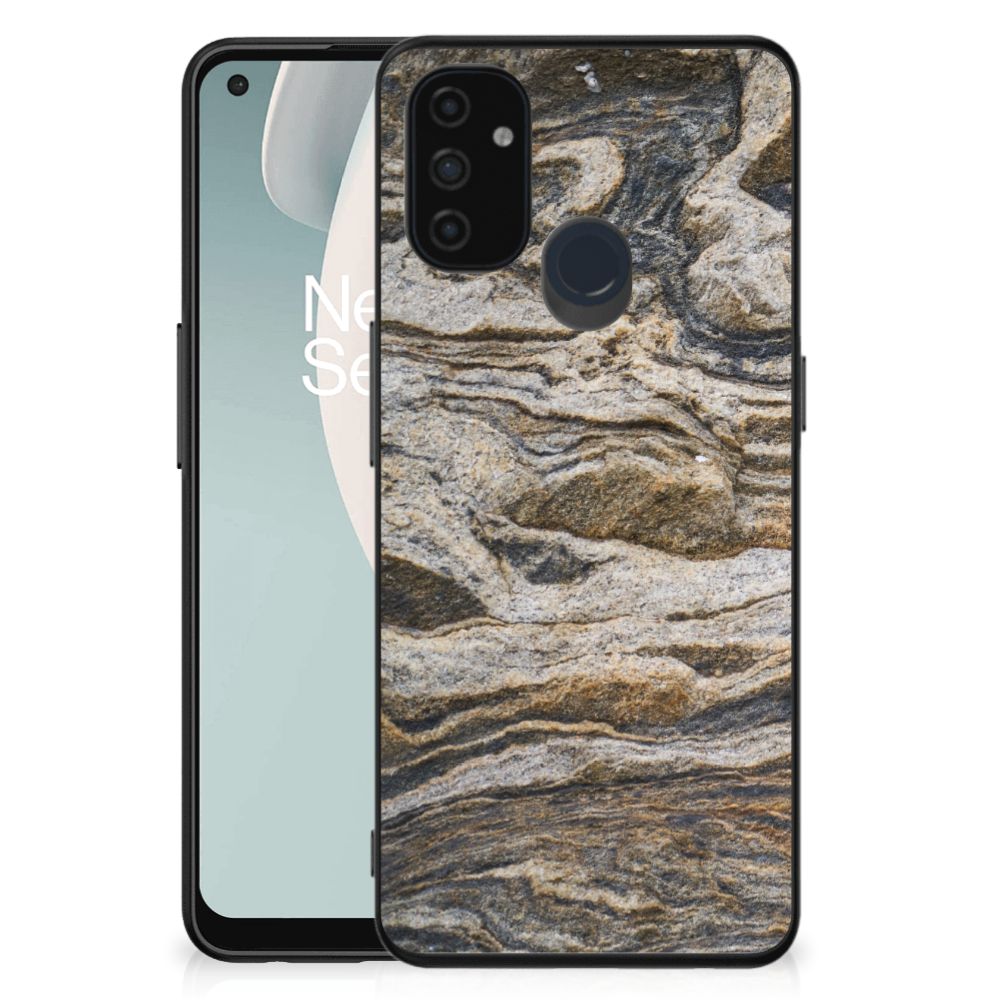 OnePlus Nord N100 Marmeren Print Telefoonhoesje Steen