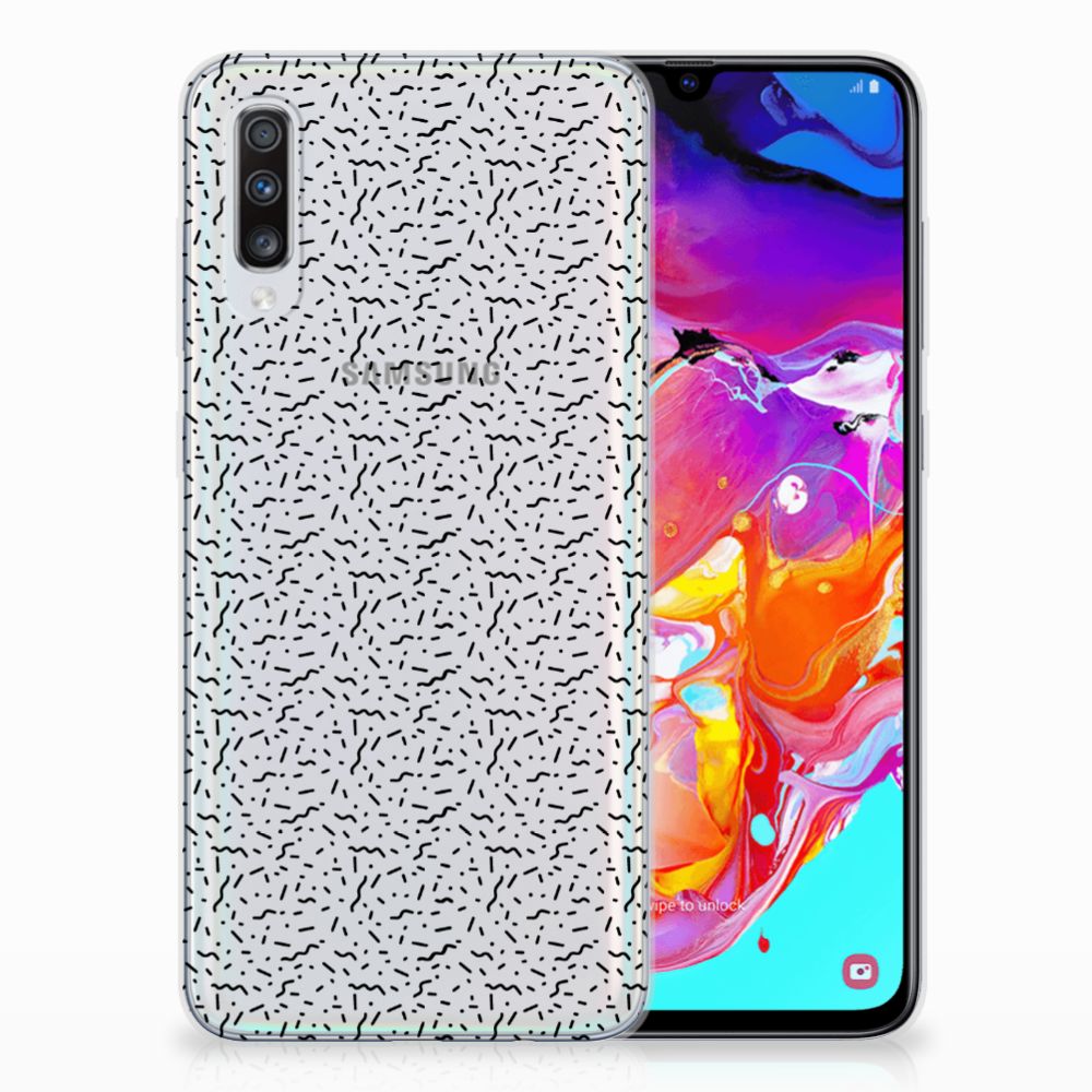 Samsung Galaxy A70 TPU bumper Stripes Dots
