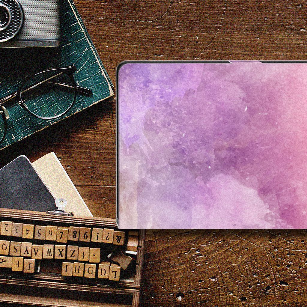Hoes Samsung Galaxy Tab A8 2021/2022 Pink Purple Paint
