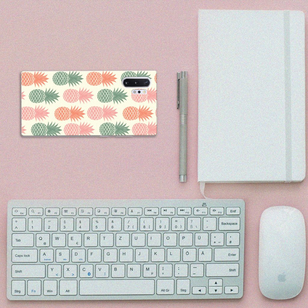 Samsung Galaxy Note 10 Plus Siliconen Case Ananas
