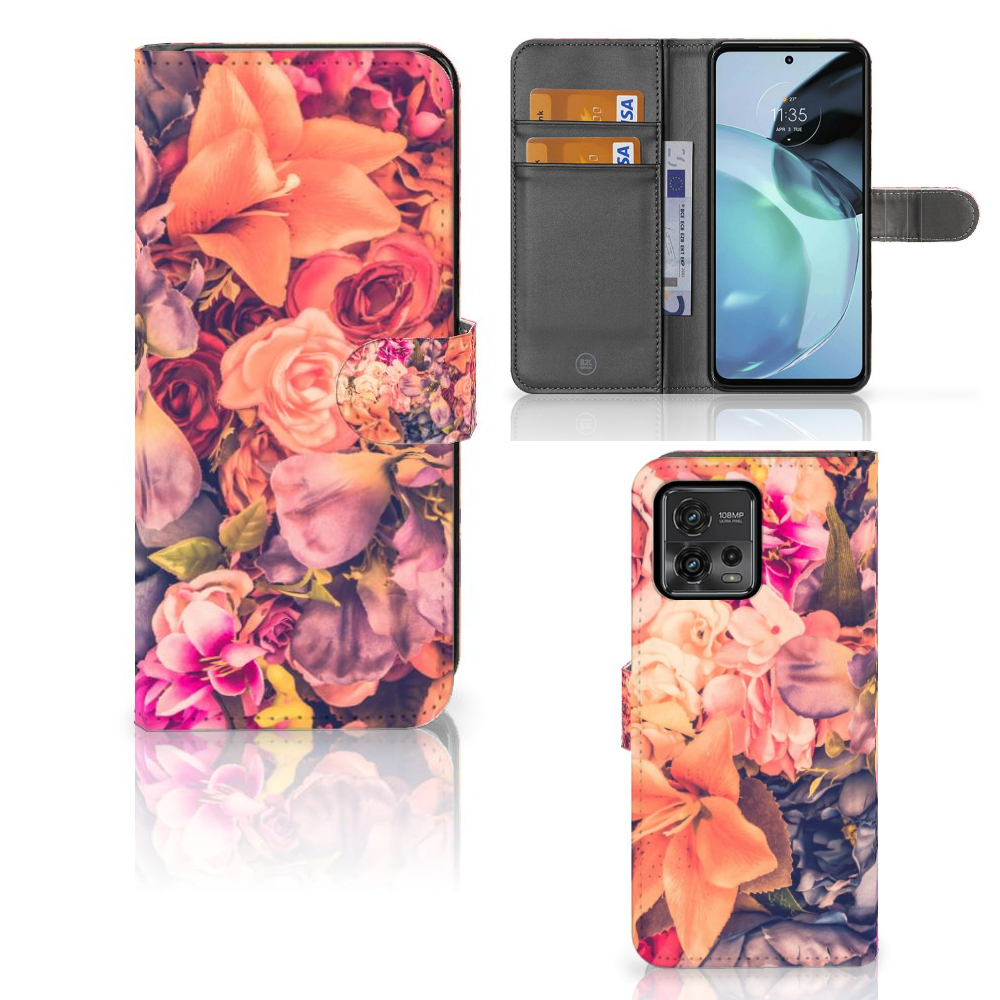 Motorola Moto G72 Hoesje Bosje Bloemen