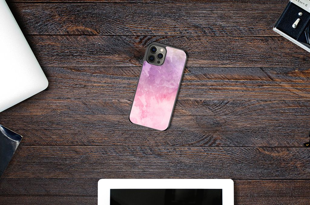 Case iPhone 12 Pro Max Pink Purple Paint B2C Telecom