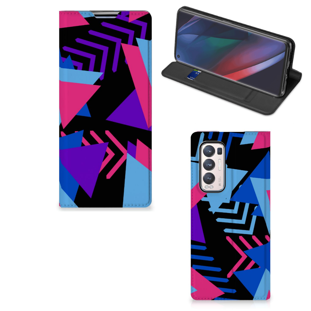 OPPO Find X3 Neo Stand Case Funky Triangle - B2C Telecom