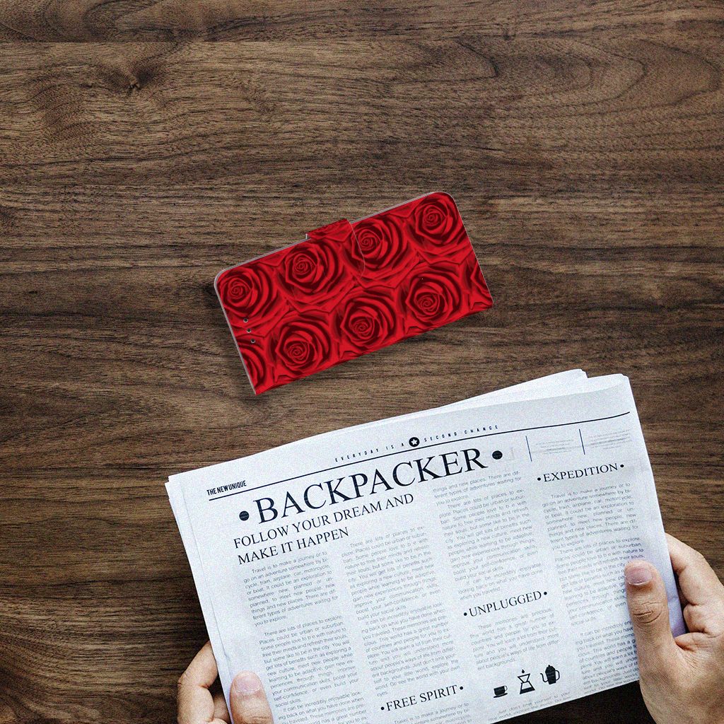 Samsung Galaxy A6 Plus 2018 Hoesje Red Roses