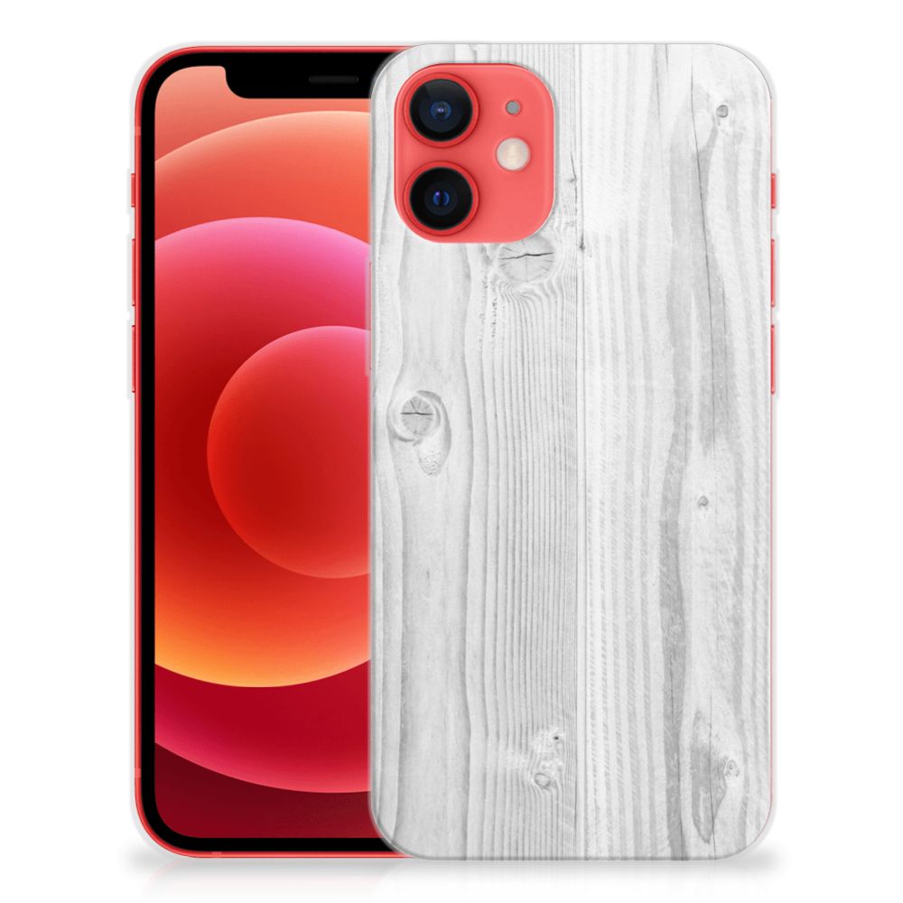 iPhone 12 Mini Bumper Hoesje White Wood B2C Telecom