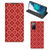 Samsung Galaxy S20 FE Hoesje met Magneet Batik Rood - B2C Telecom