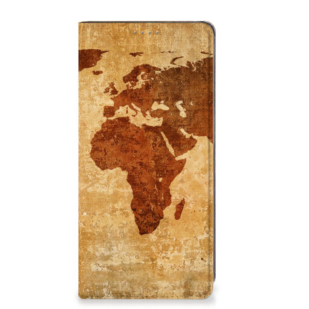 Samsung Galaxy A34 Book Cover Wereldkaart - B2C Telecom