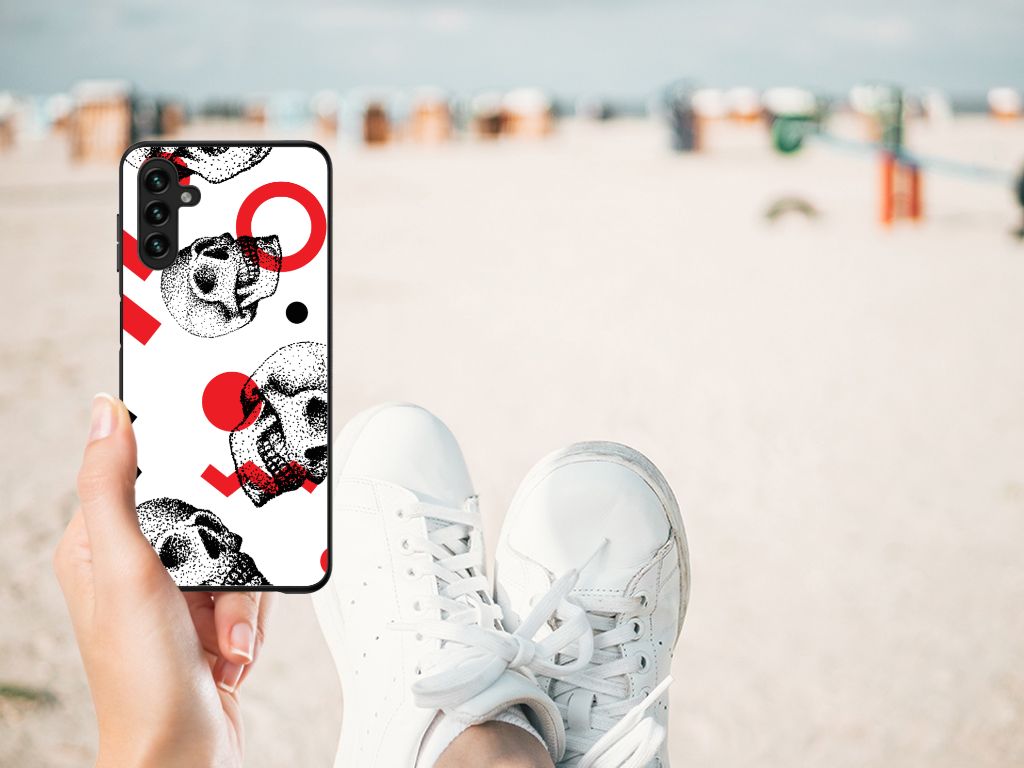 Telefoonhoesje Samsung Galaxy A13 5G | A04s Skull Red B2C Telecom