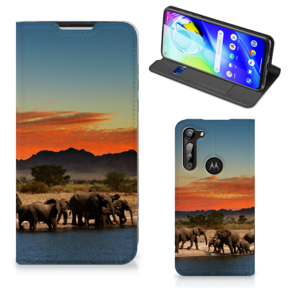 Motorola Moto G8 Power Hoesje maken Olifanten - B2C Telecom
