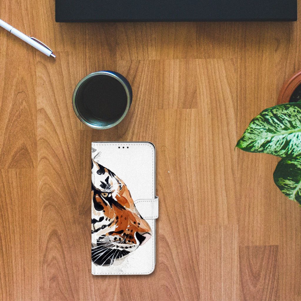 Hoesje Samsung Galaxy S21 Ultra Watercolor Tiger