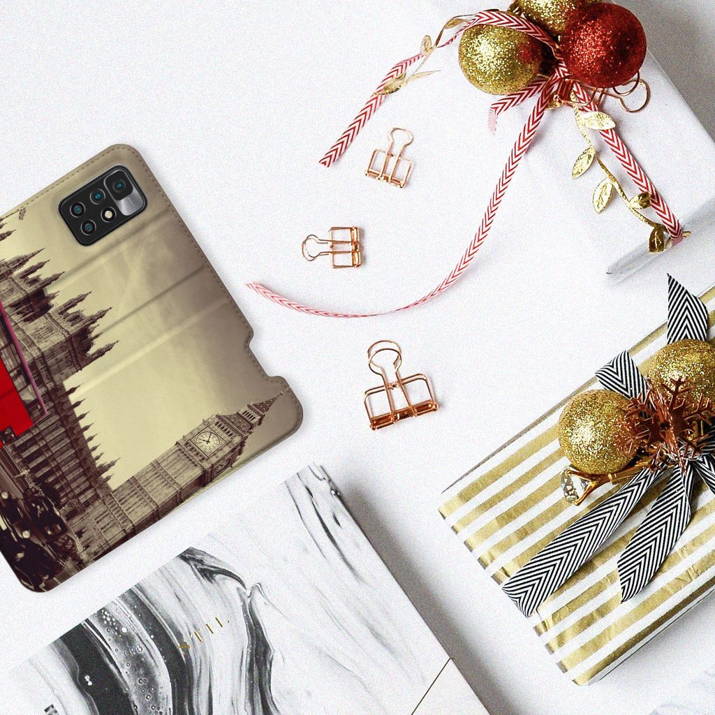 Xiaomi Redmi 10 Book Cover Londen - B2C Telecom