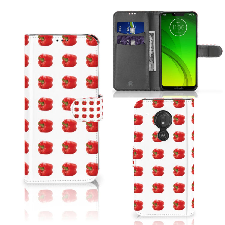 Motorola Moto G7 Power Book Cover Paprika Red