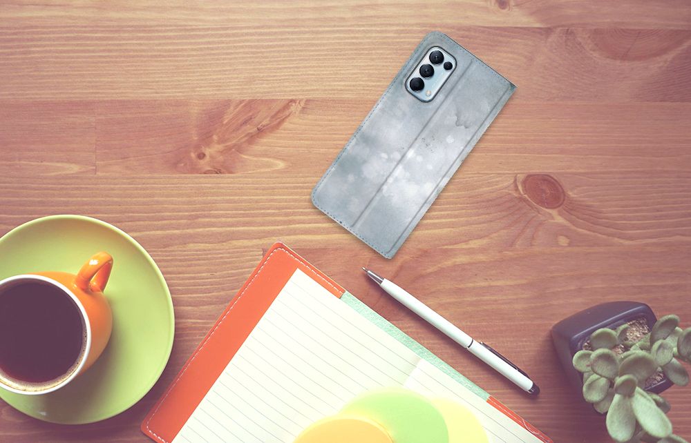 Bookcase OPPO Find X3 Lite Painting Grey - B2C Telecom