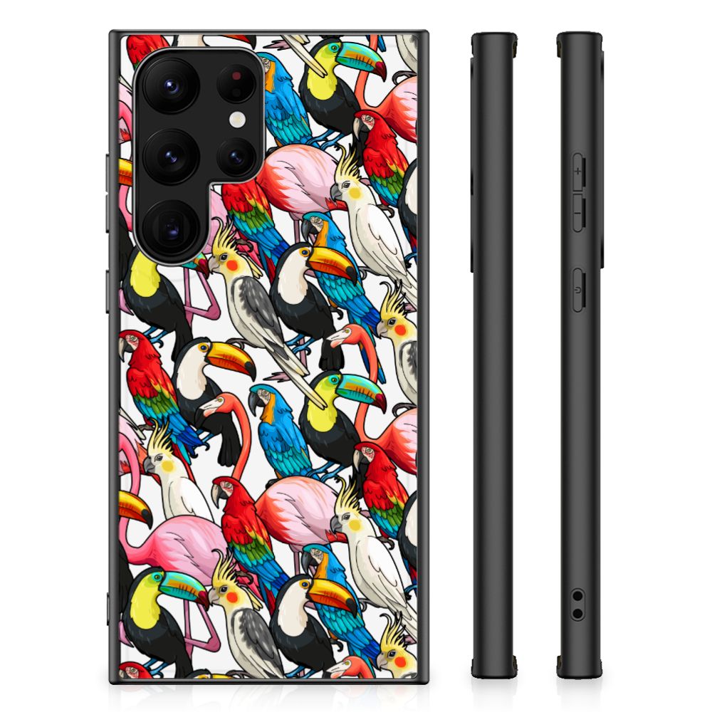 Samsung Galaxy S23 Ultra Dierenprint Telefoonhoesje Birds B2C Telecom