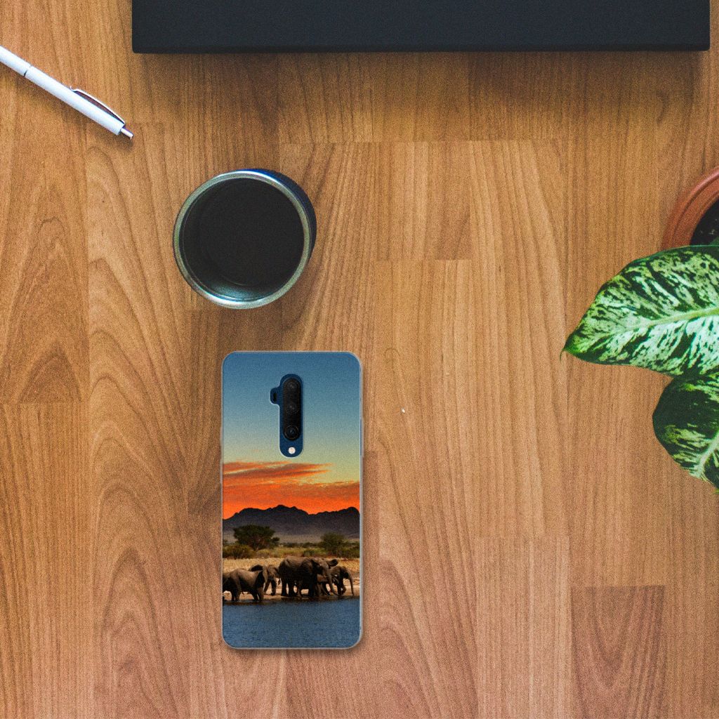 OnePlus 7T Pro TPU Hoesje Olifanten