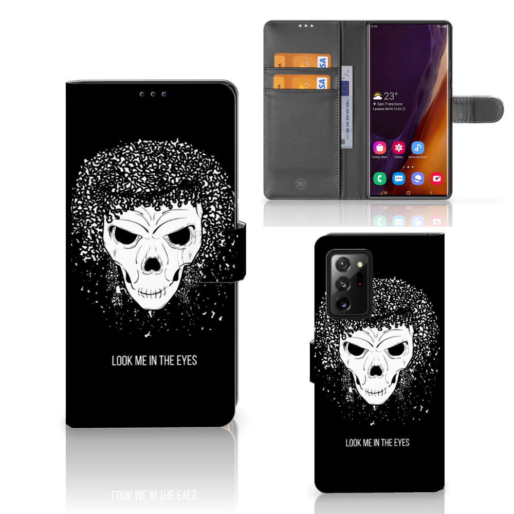 Telefoonhoesje met Naam Samsung Galaxy Note20 Ultra Skull Hair