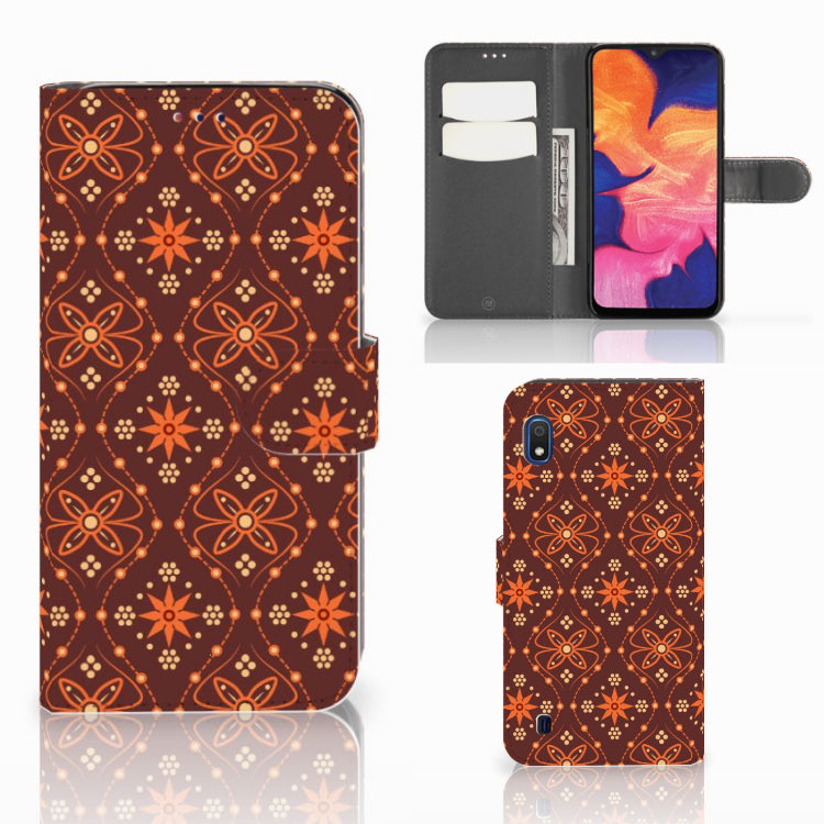 Samsung Galaxy A10 Telefoon Hoesje Batik Brown