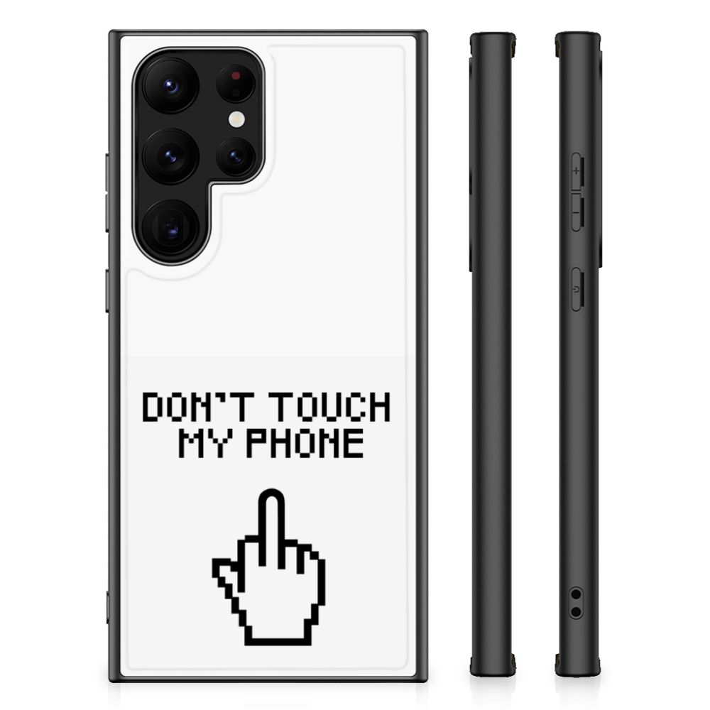 Samsung Galaxy S23 Ultra Telefoon Hoesje Finger Don't Touch My Phone B2C Telecom