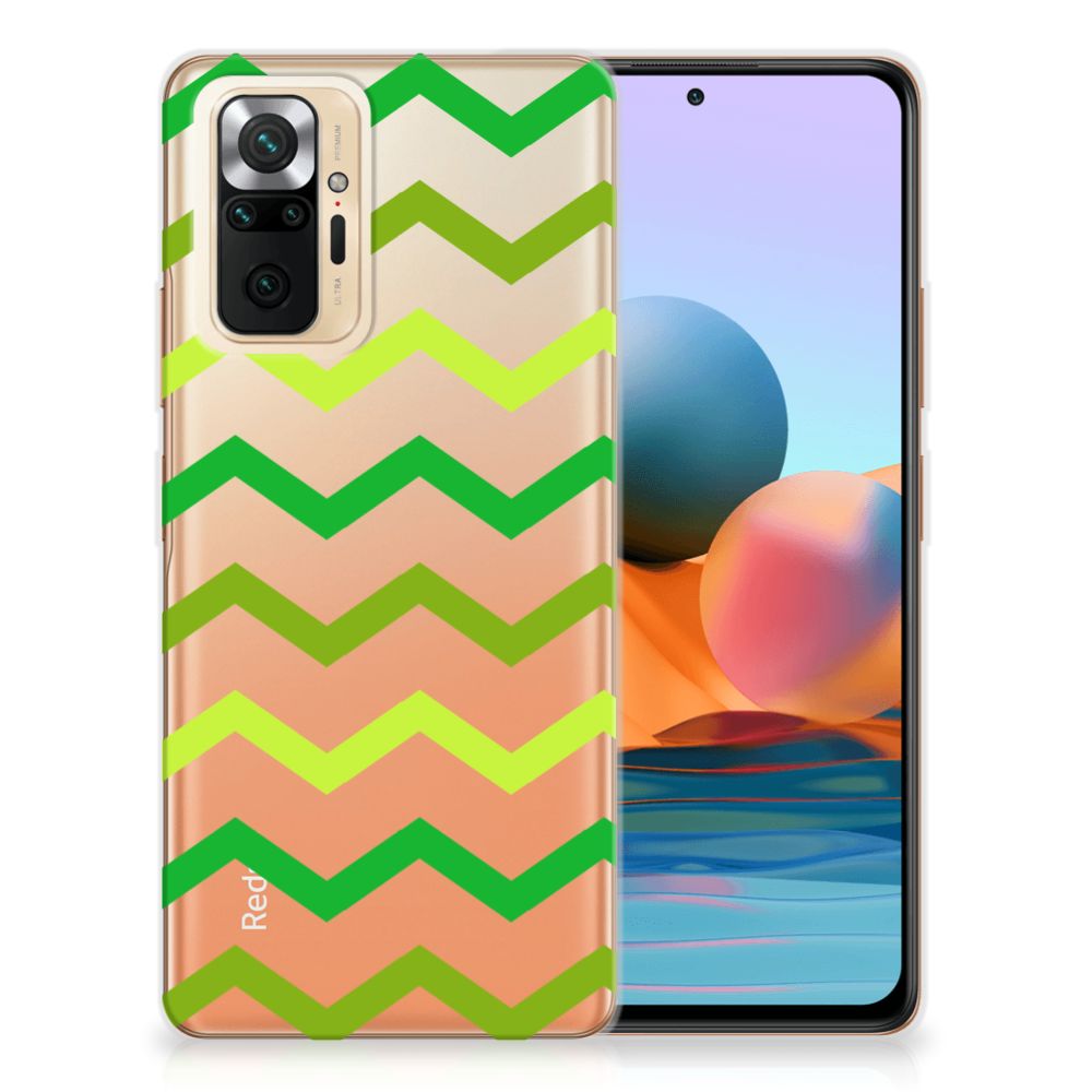 Xiaomi Redmi Note 10 Pro TPU bumper Zigzag Groen B2C Telecom