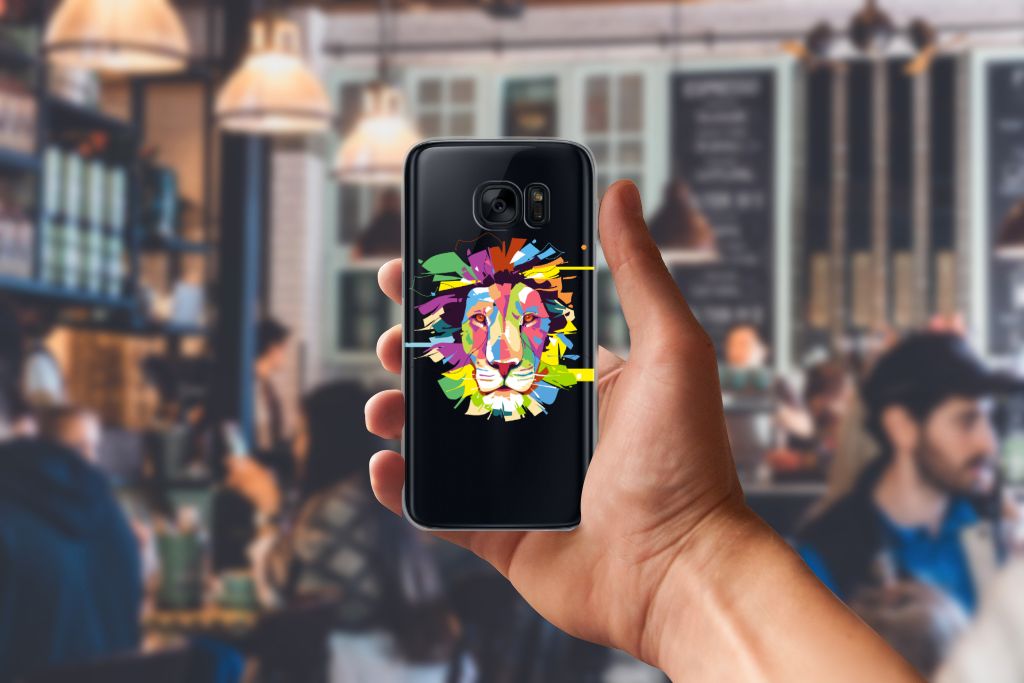 Samsung Galaxy S7 Telefoonhoesje met Naam Lion Color