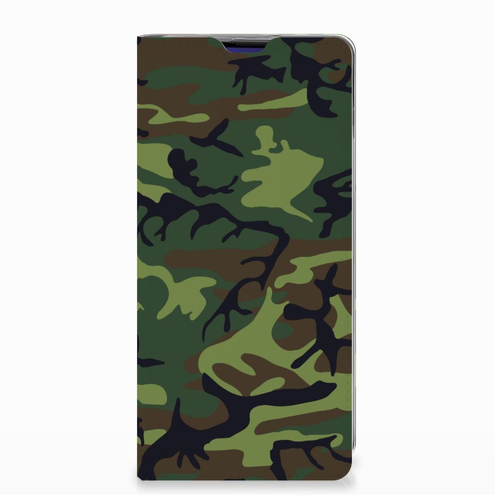 Samsung Galaxy S10 Plus Hoesje met Magneet Army Dark
