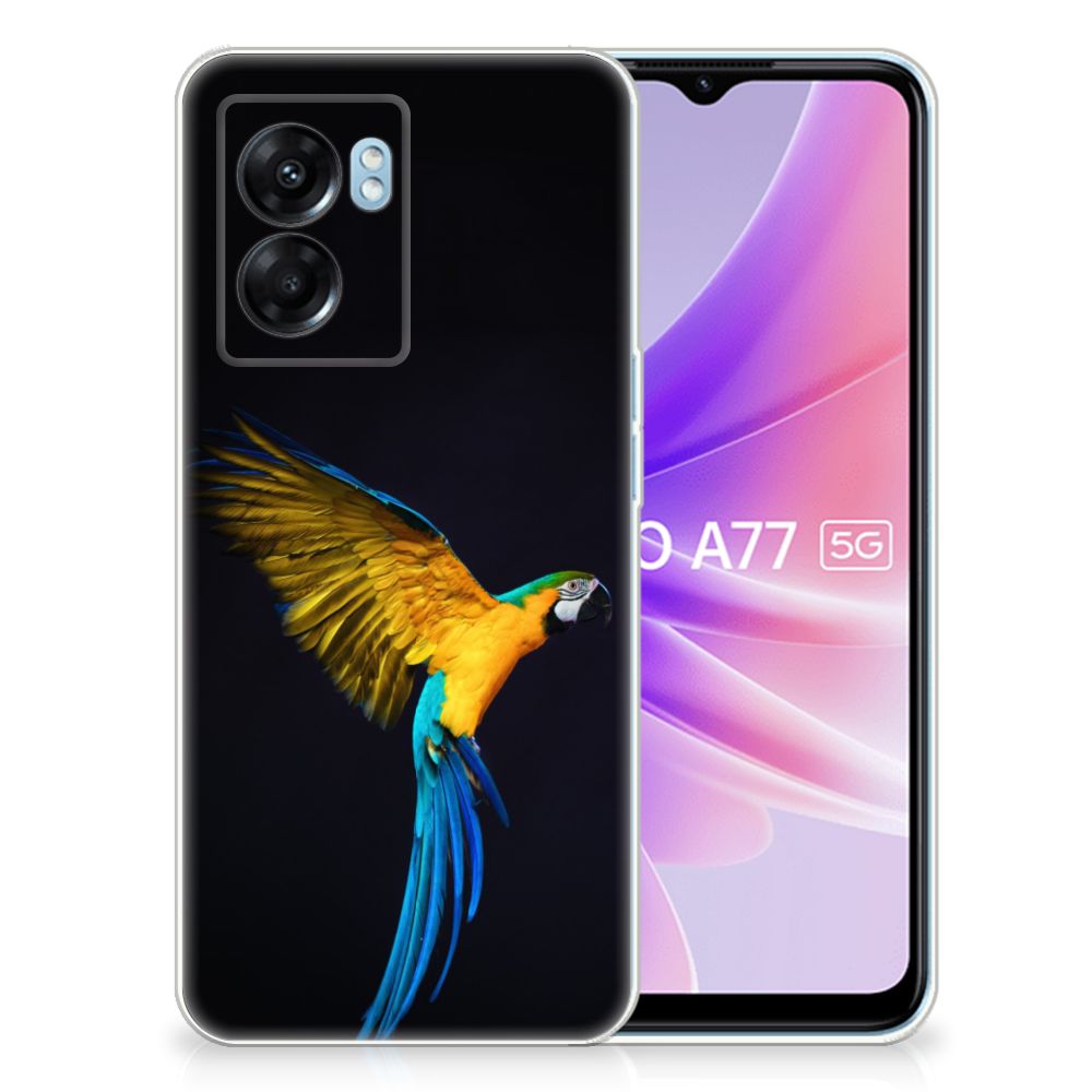 OPPO A77 | A57 5G TPU Hoesje Papegaai