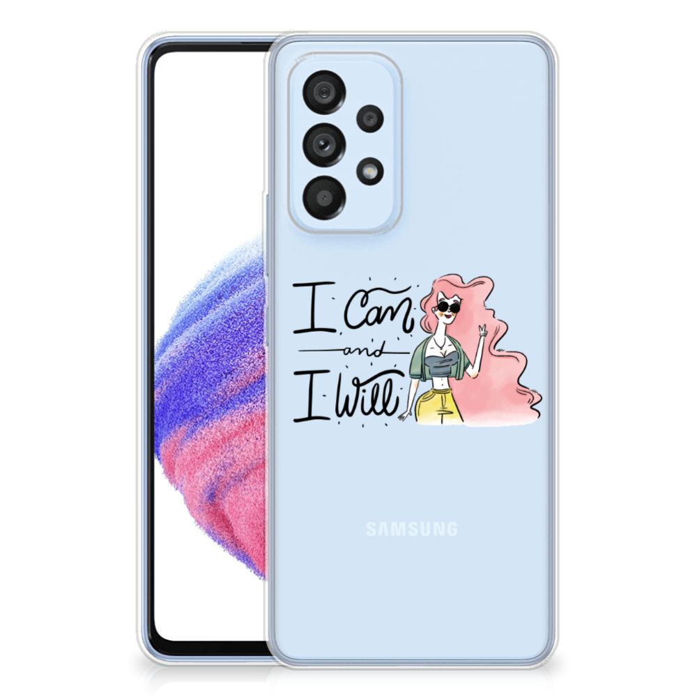 Samsung Galaxy A53 5G Telefoonhoesje met Naam i Can