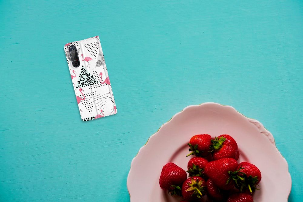 Sony Xperia 5 II Hoesje maken Flamingo Triangle - B2C Telecom