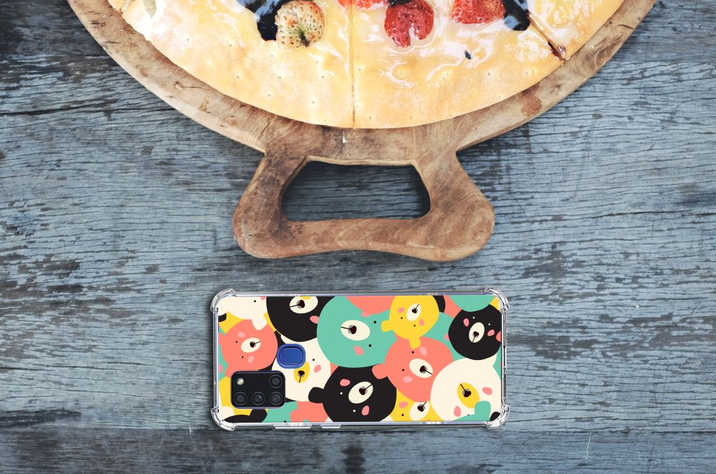 Samsung Galaxy A21s Stevig Bumper Hoesje Bears B2C Telecom