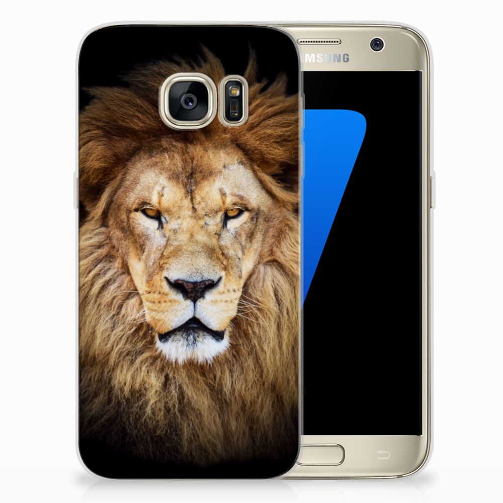 Samsung Galaxy S7 TPU Hoesje Leeuw