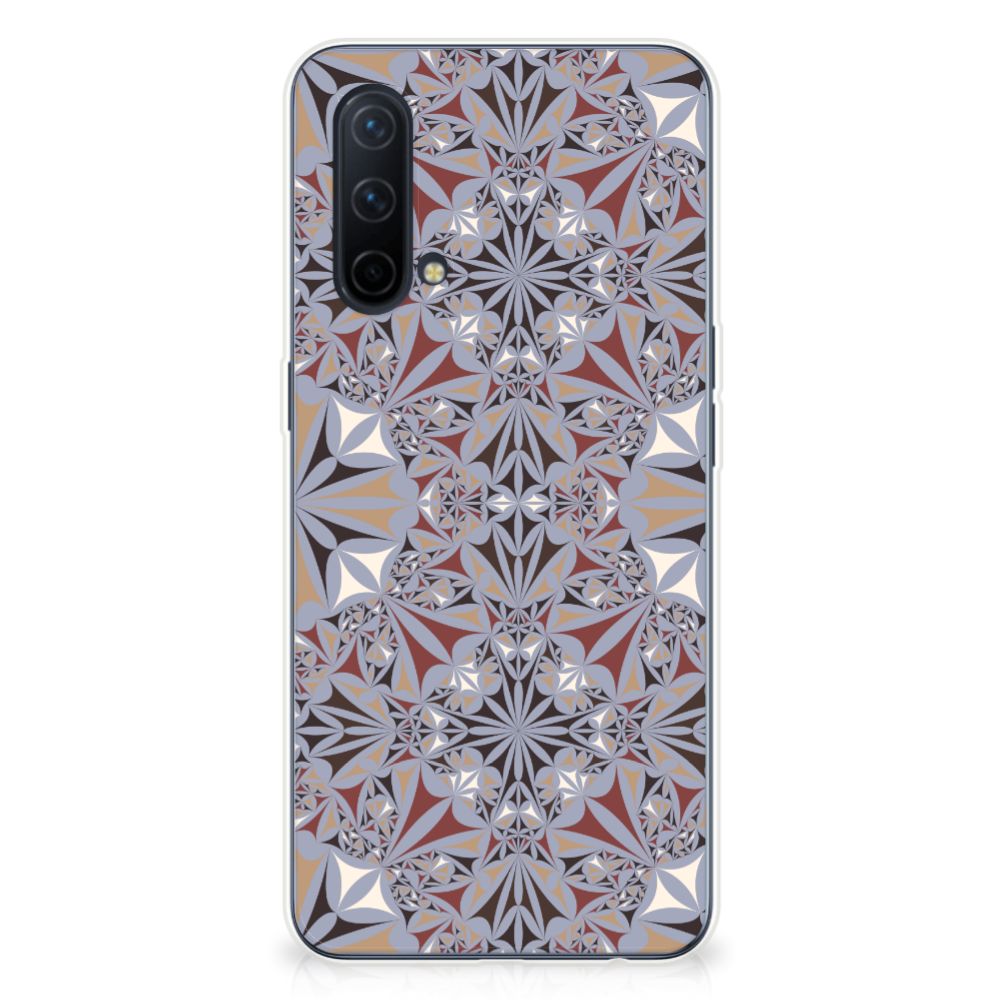 OnePlus Nord CE 5G TPU Siliconen Hoesje Flower Tiles B2C Telecom