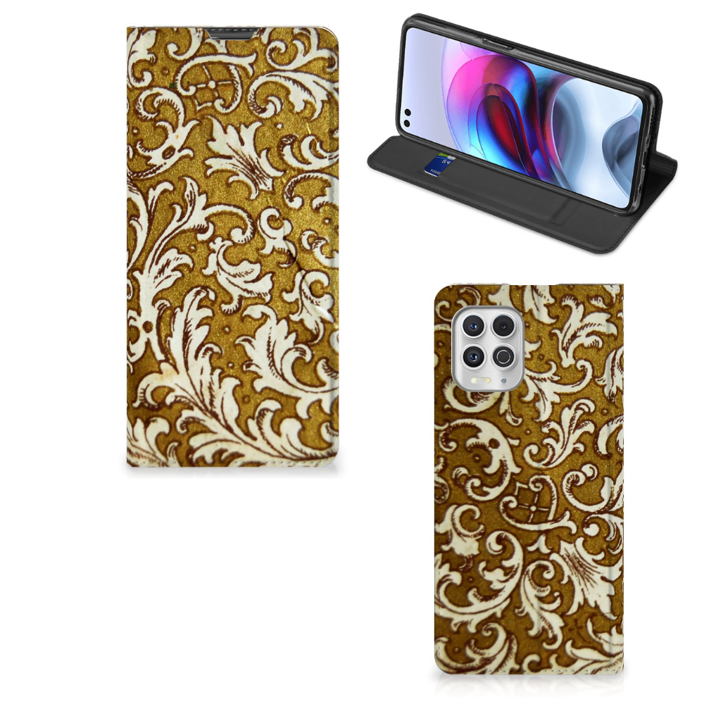 Telefoon Hoesje Motorola Moto G100 Barok Goud - B2C Telecom