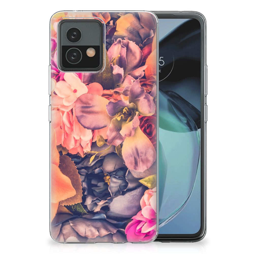 Motorola Moto G72 TPU Case Bosje Bloemen B2C Telecom