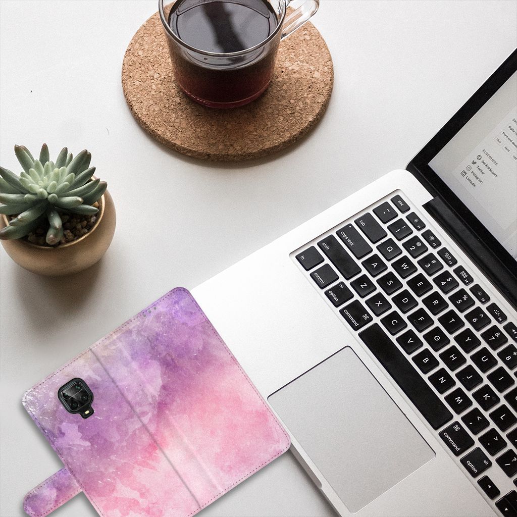 Hoesje Xiaomi Redmi Note 9 Pro | Note 9S Pink Purple Paint