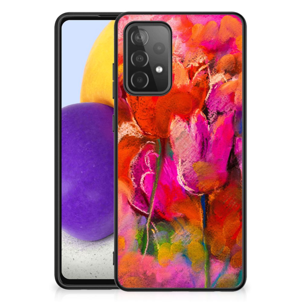 Kleurrijke Telefoonhoesje Samsung Galaxy A72 (5G/4G) Tulips