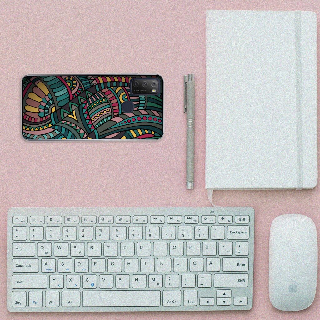 Alcatel 1S (2021) TPU bumper Aztec